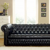 Clarendon 4 Seater Buttoned Seat Sofa